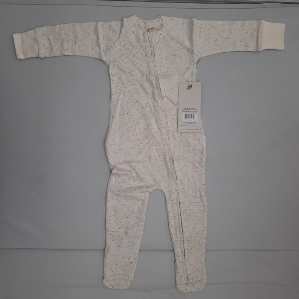 NWT Goumi Kids Grow with You Footie - Cream/Starlight - 6-9M
